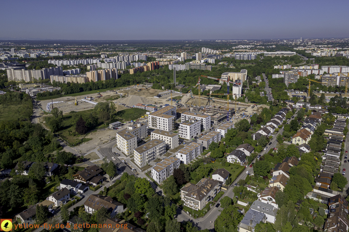 21.05.2021 - Baustelle Alexisquartier udn PAndion Verde in Neuperlach