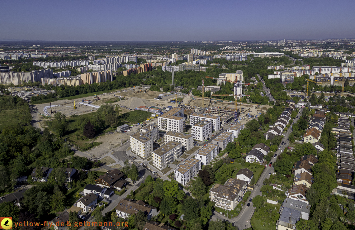 21.05.2021 - Baustelle Alexisquartier udn PAndion Verde in Neuperlach
