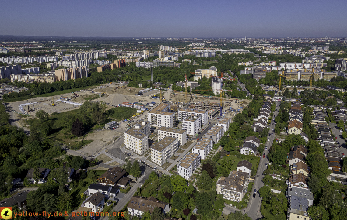 21.05.2021 - Baustelle Alexisquartier udn PAndion Verde in Neuperlach