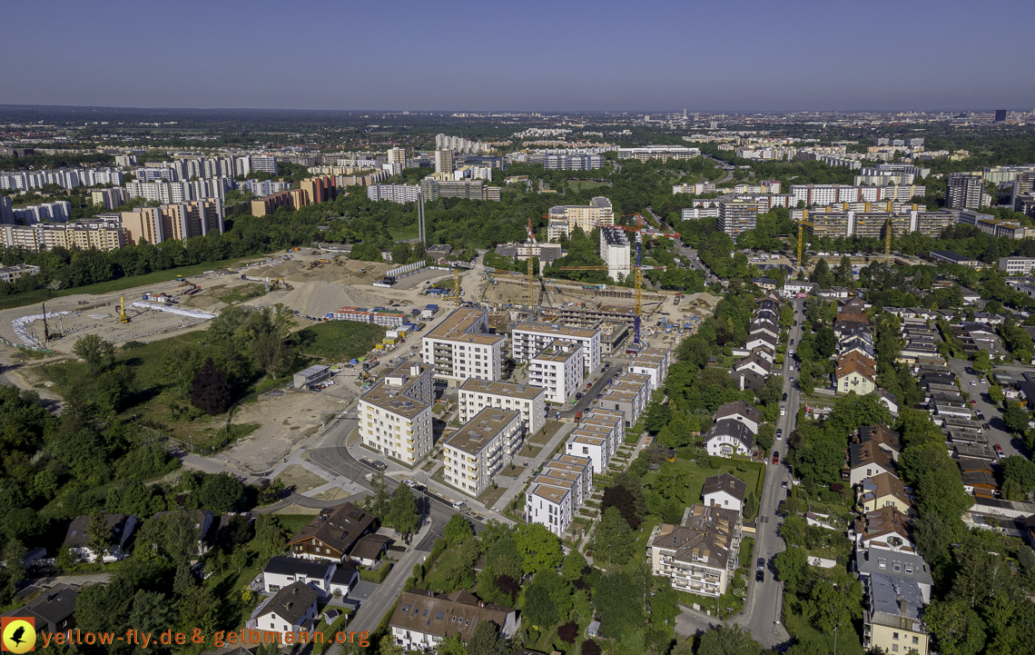 21.05.2021 - Baustelle Alexisquartier udn PAndion Verde in Neuperlach