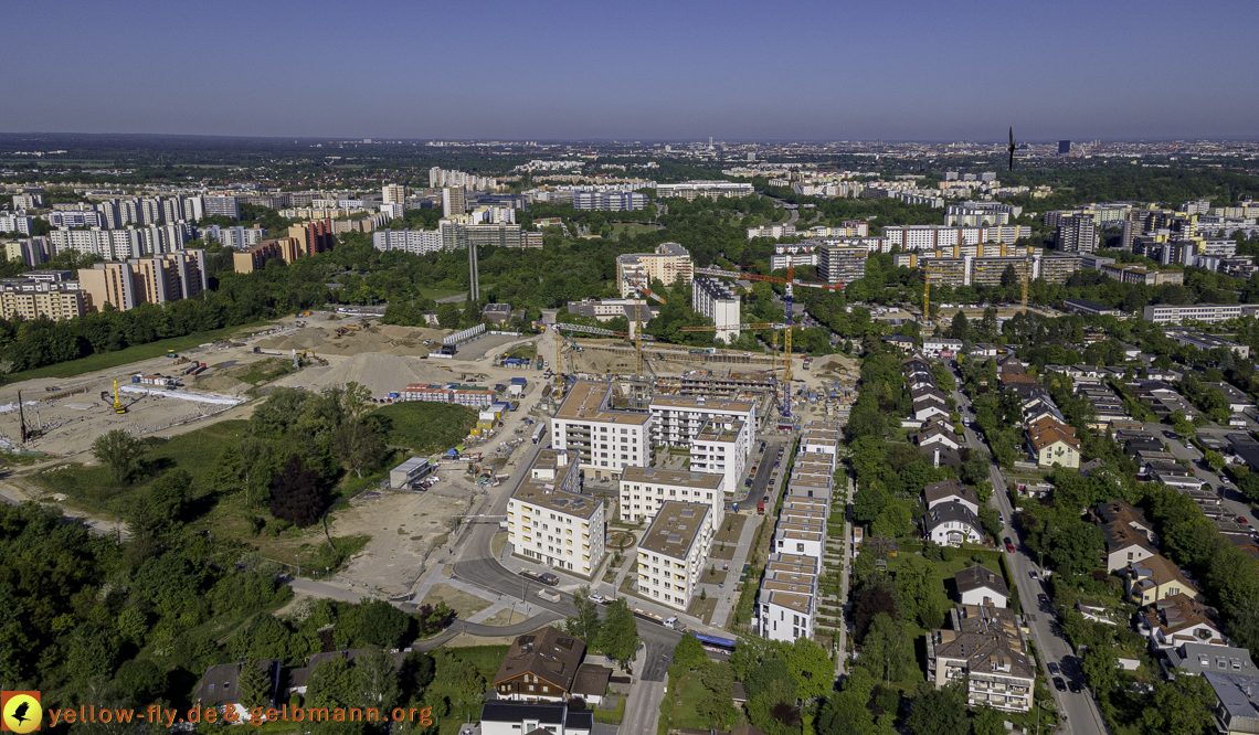 21.05.2021 - Baustelle Alexisquartier udn PAndion Verde in Neuperlach