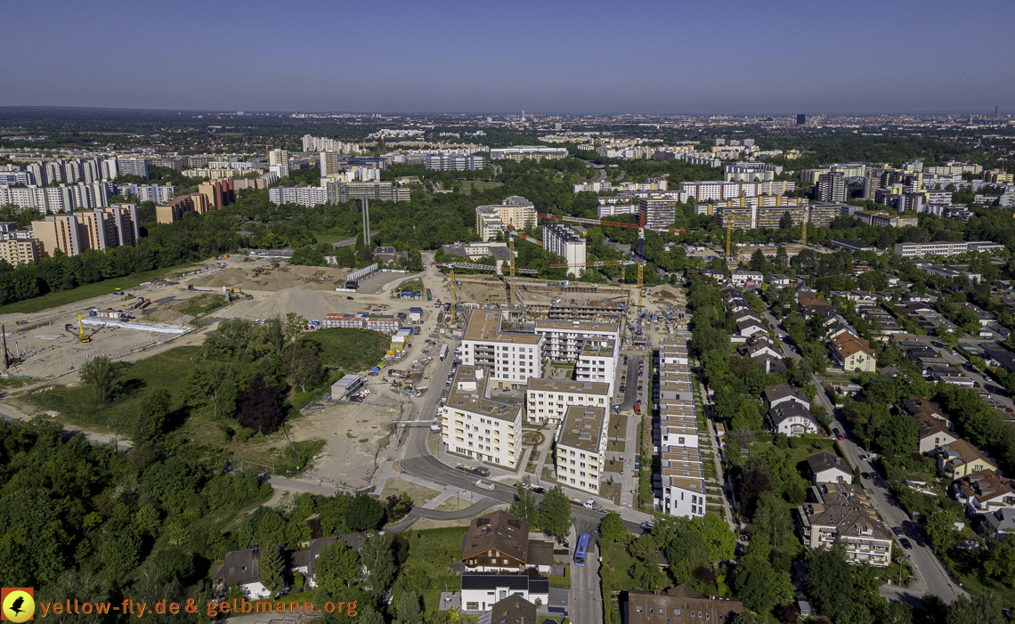 21.05.2021 - Baustelle Alexisquartier udn PAndion Verde in Neuperlach