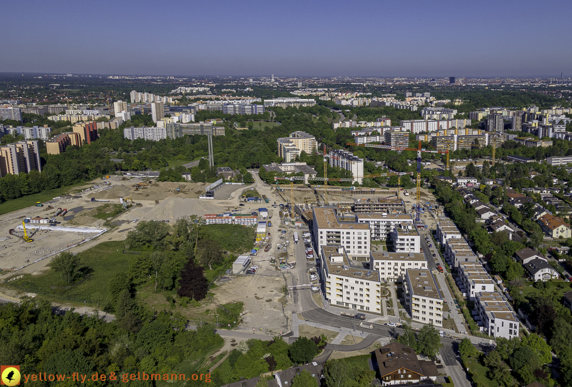 21.05.2021 - Baustelle Alexisquartier udn PAndion Verde in Neuperlach