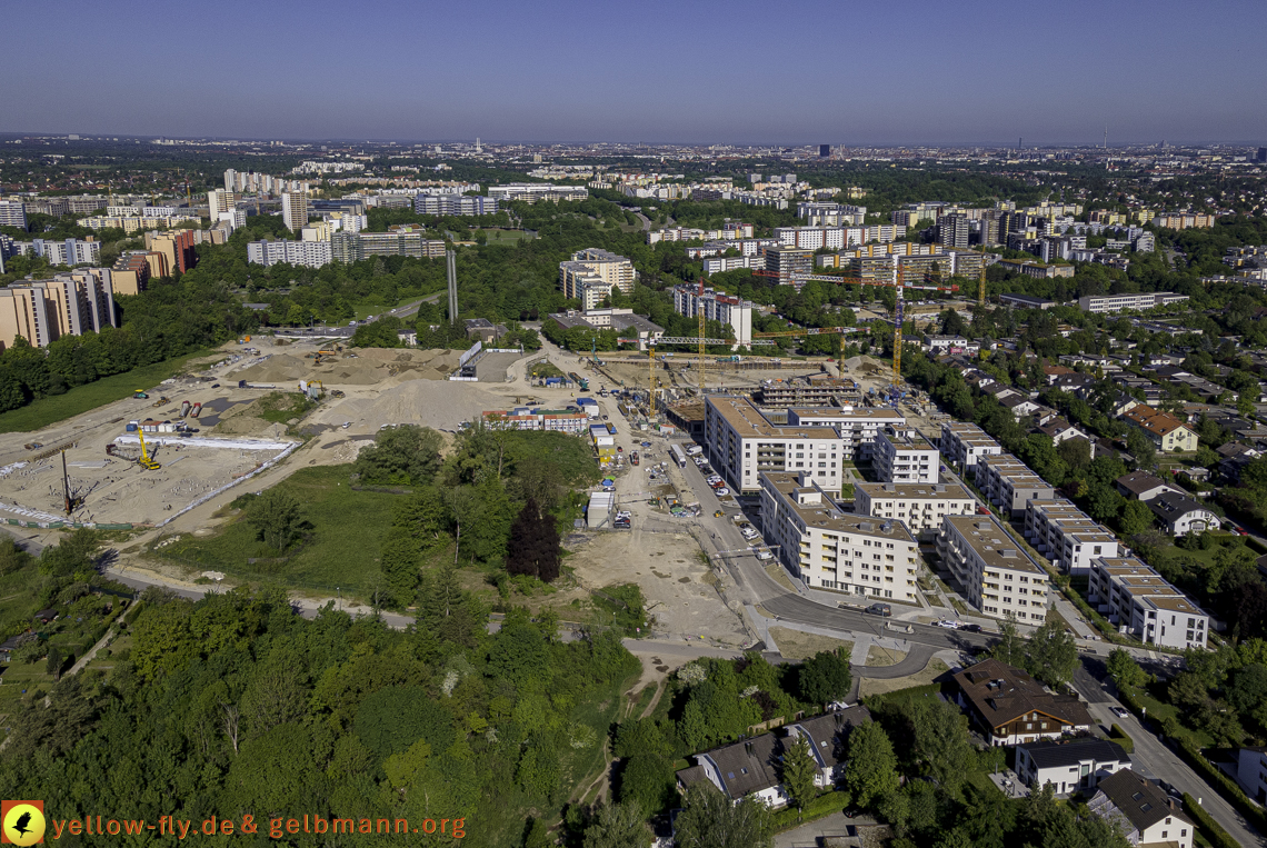 21.05.2021 - Baustelle Alexisquartier udn PAndion Verde in Neuperlach