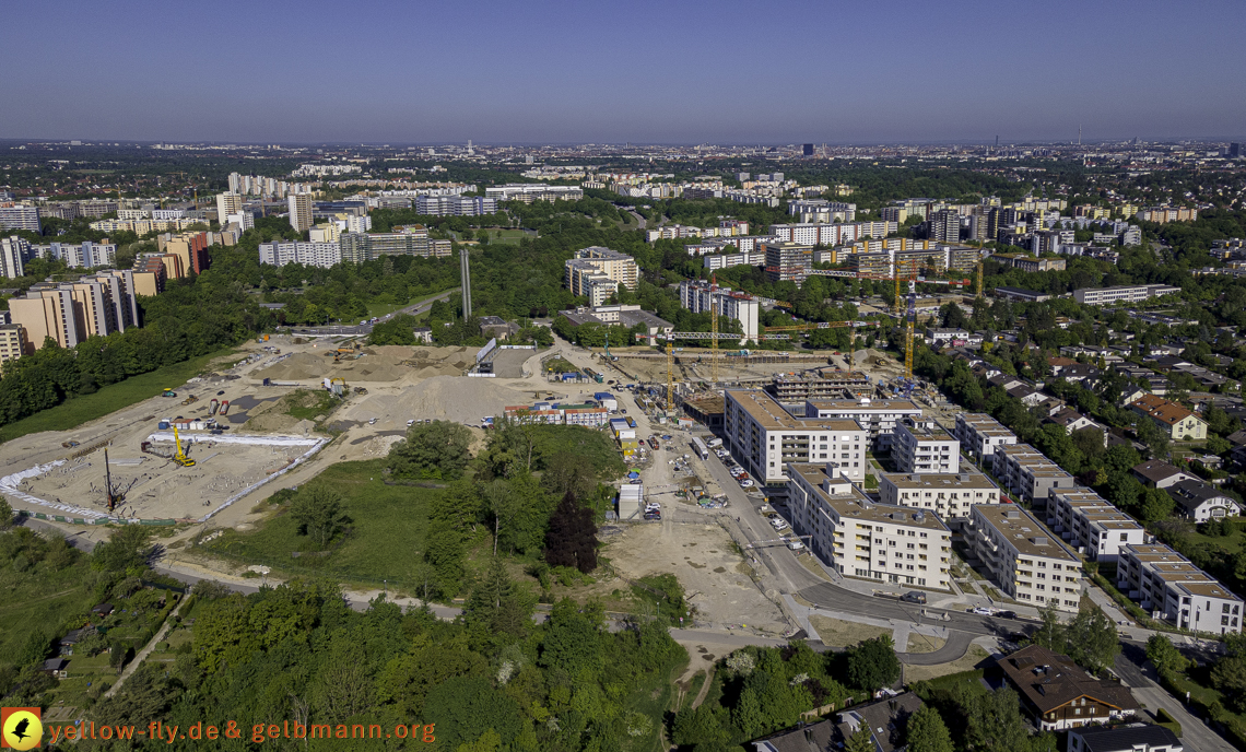 21.05.2021 - Baustelle Alexisquartier udn PAndion Verde in Neuperlach