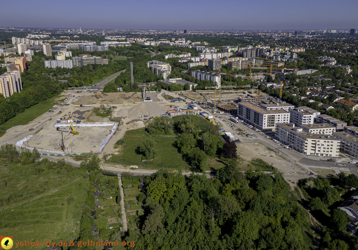 21.05.2021 - Baustelle Alexisquartier udn PAndion Verde in Neuperlach
