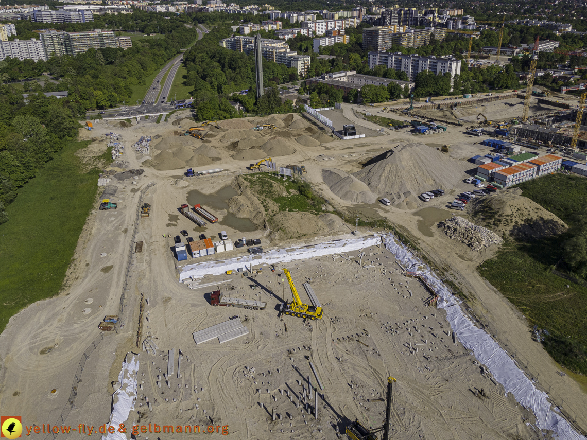21.05.2021 - Baustelle Alexisquartier udn PAndion Verde in Neuperlach