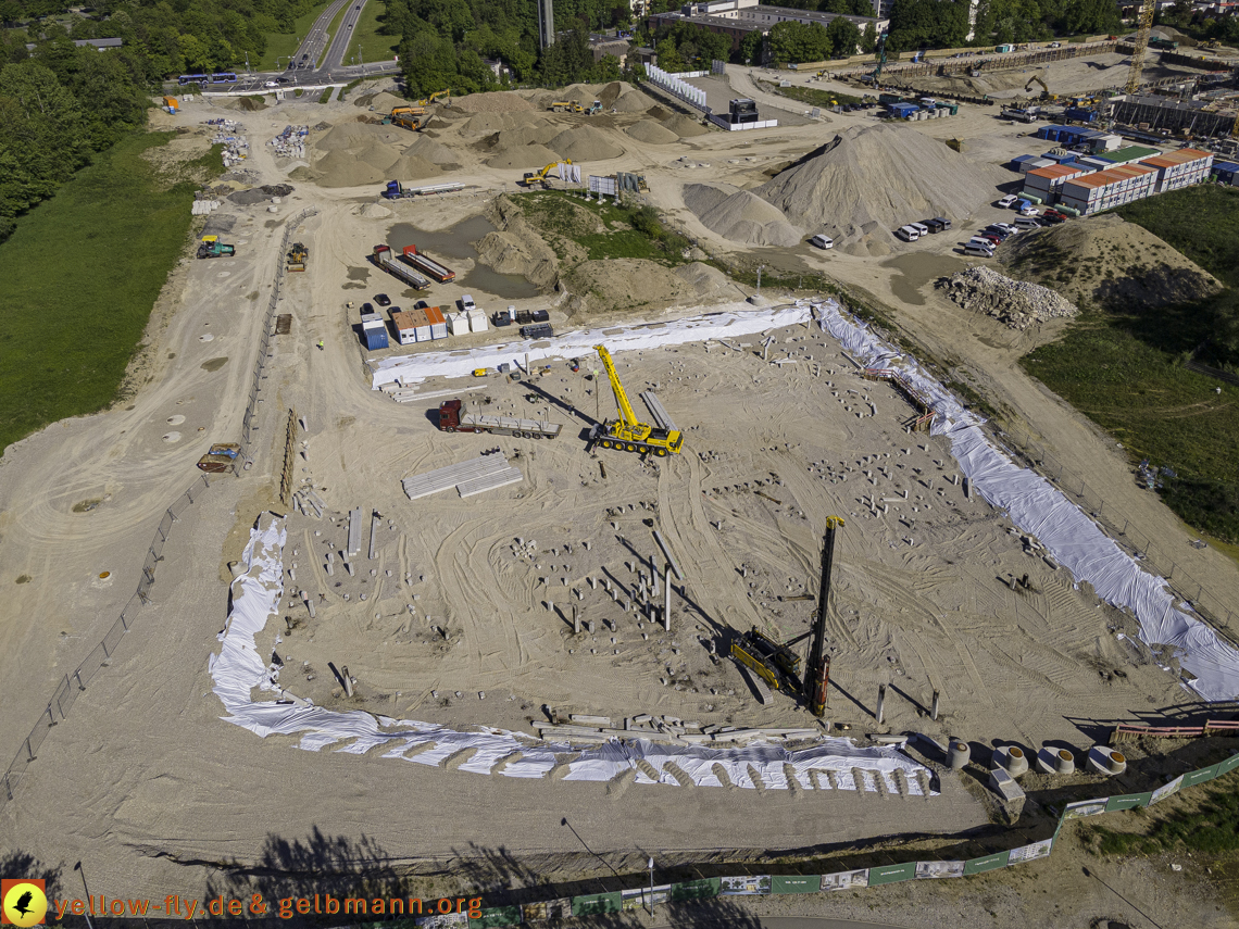 21.05.2021 - Baustelle Alexisquartier udn PAndion Verde in Neuperlach