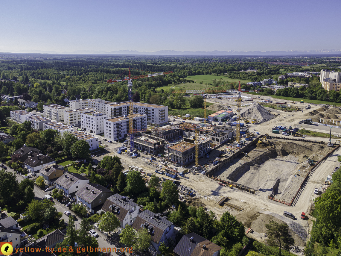 21.05.2021 - Baustelle Alexisquartier udn PAndion Verde in Neuperlach