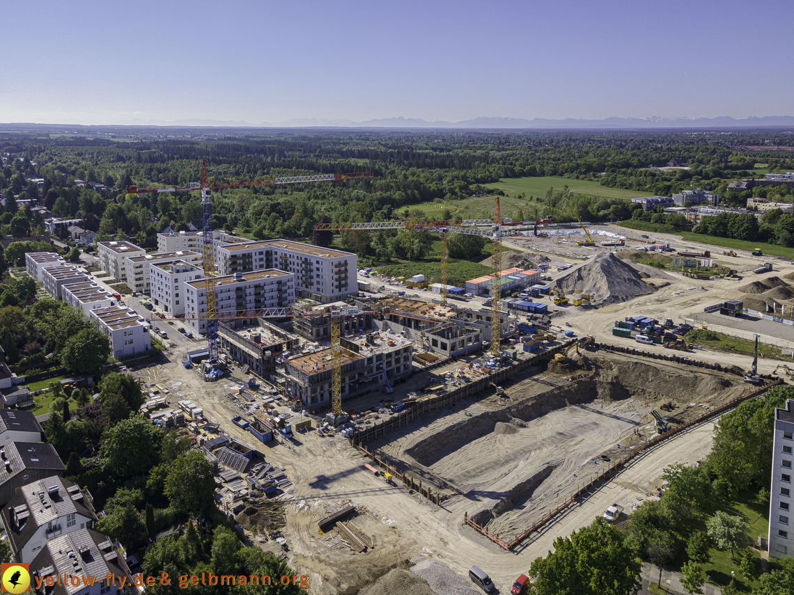 21.05.2021 - Baustelle Alexisquartier udn PAndion Verde in Neuperlach