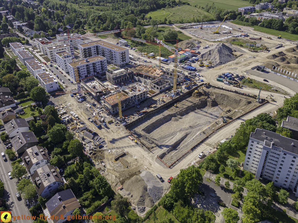 21.05.2021 - Baustelle Alexisquartier udn PAndion Verde in Neuperlach