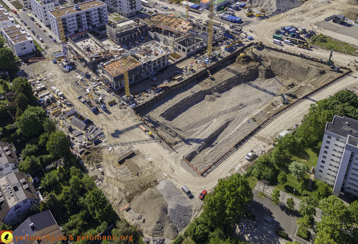 21.05.2021 - Baustelle Alexisquartier udn PAndion Verde in Neuperlach