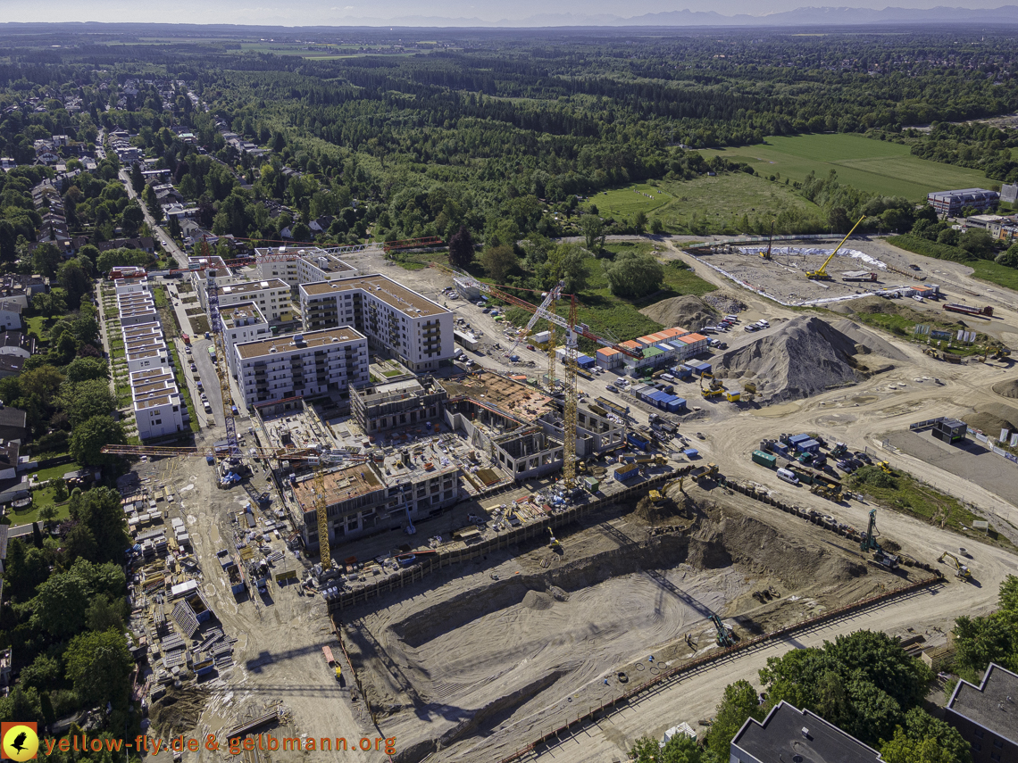 21.05.2021 - Baustelle Alexisquartier udn PAndion Verde in Neuperlach