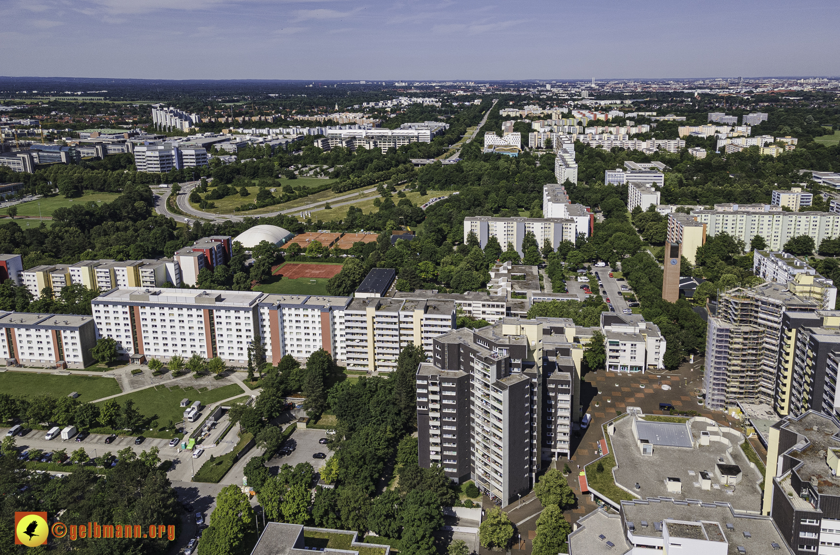 28.06.2021 - Luftbilder vom Marx-Zentrum und dem Karl-Marx-Ring 52-62
