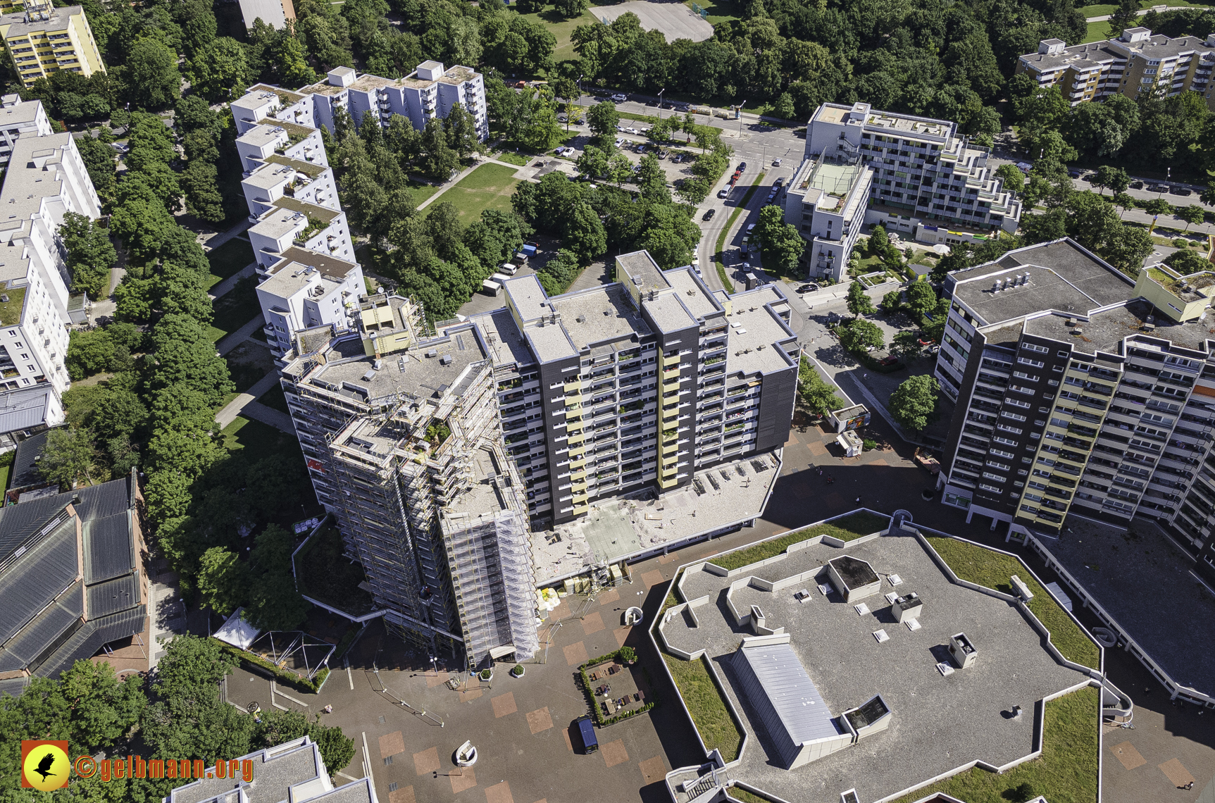 28.06.2021 - Luftbilder vom Marx-Zentrum und dem Karl-Marx-Ring 52-62
