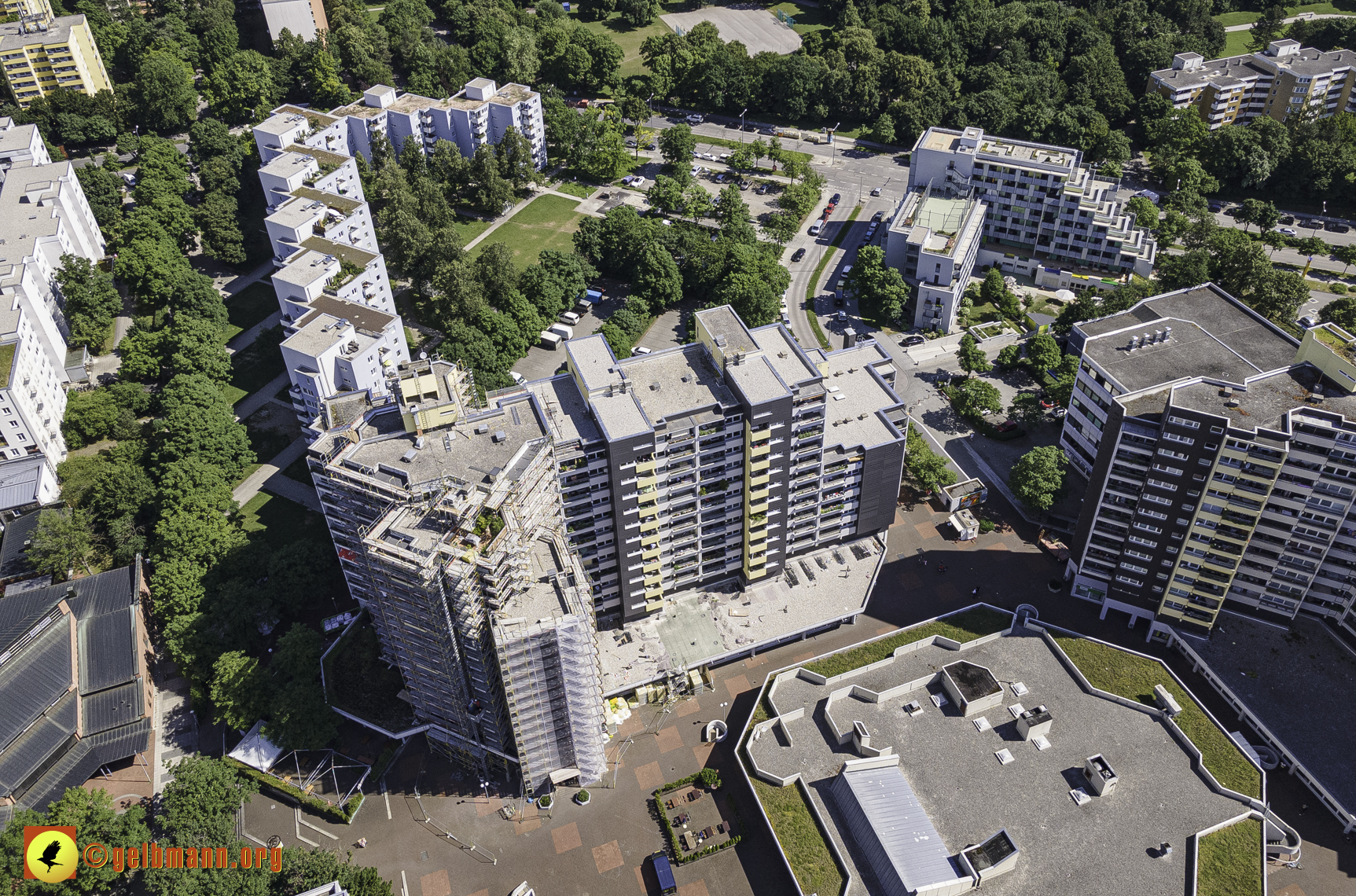 28.06.2021 - Luftbilder vom Marx-Zentrum und dem Karl-Marx-Ring 52-62