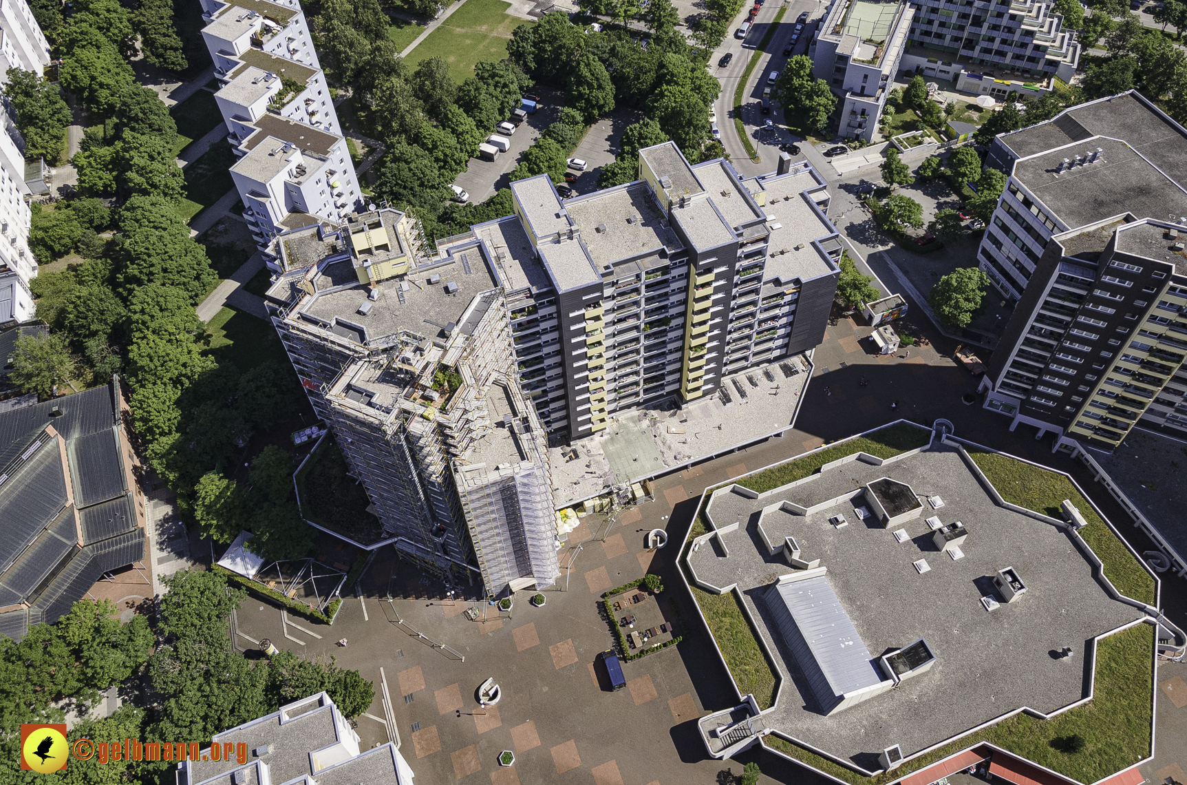 28.06.2021 - Luftbilder vom Marx-Zentrum und dem Karl-Marx-Ring 52-62