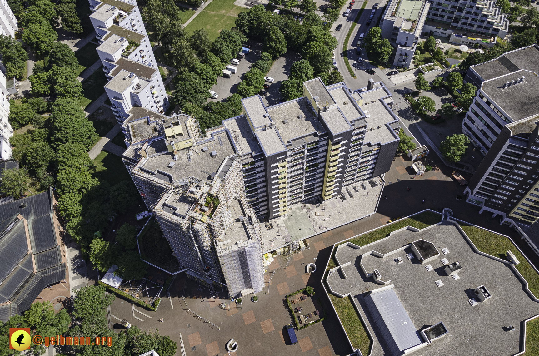 28.06.2021 - Luftbilder vom Marx-Zentrum und dem Karl-Marx-Ring 52-62