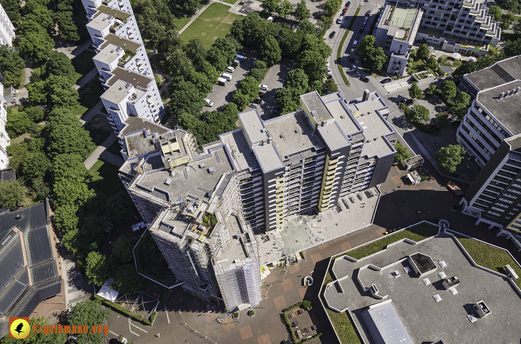 28.06.2021 - Luftbilder vom Marx-Zentrum und dem Karl-Marx-Ring 52-62