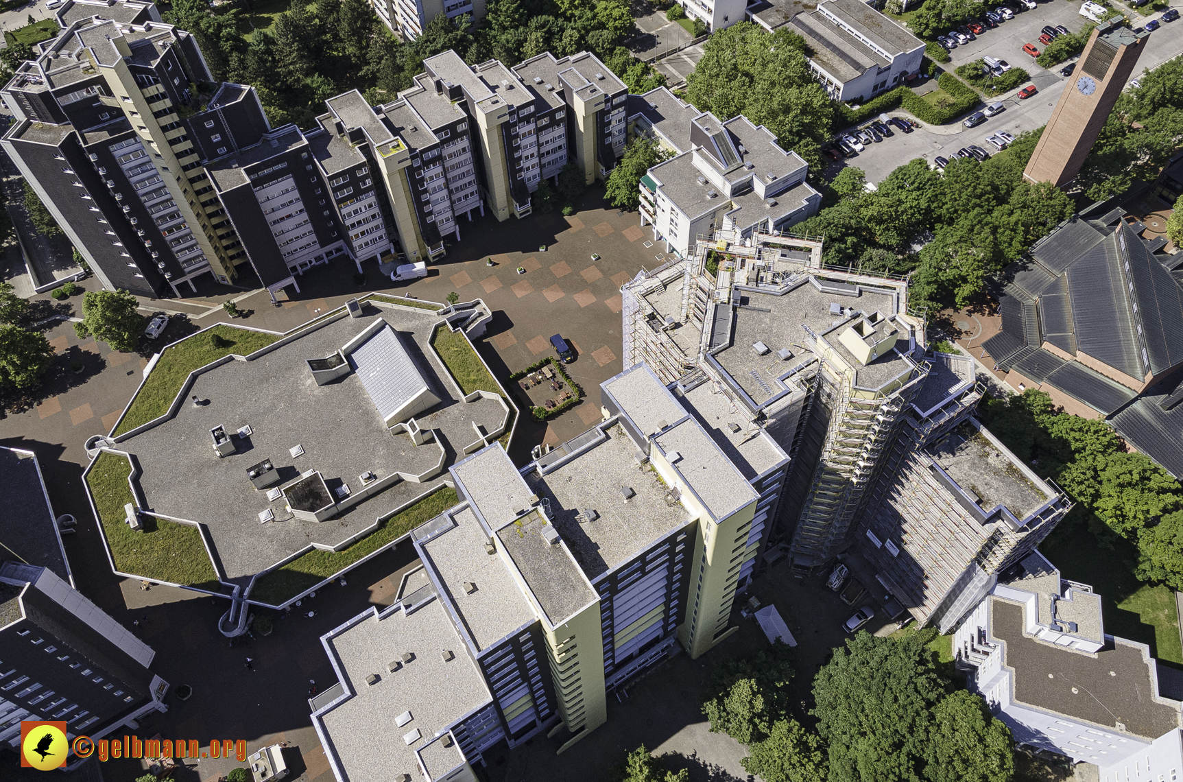 28.06.2021 - Luftbilder vom Marx-Zentrum und dem Karl-Marx-Ring 52-62