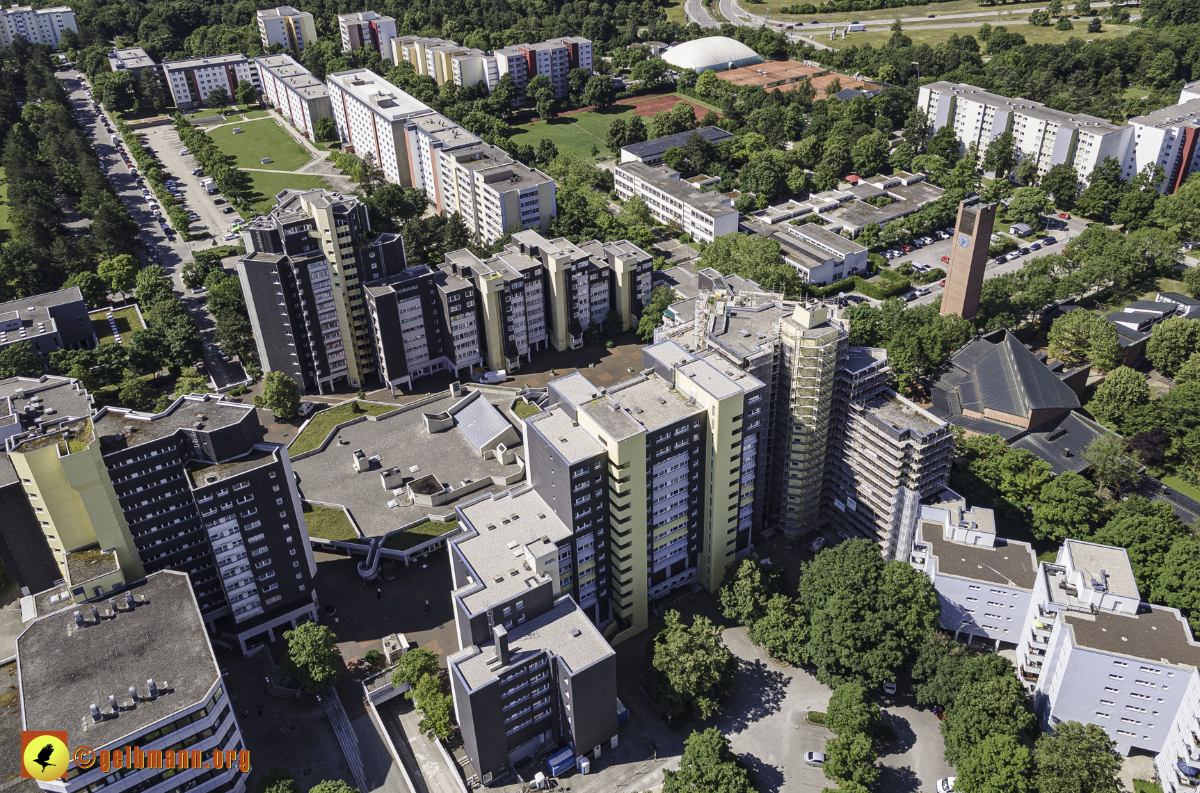 28.06.2021 - Luftbilder vom Marx-Zentrum und dem Karl-Marx-Ring 52-62