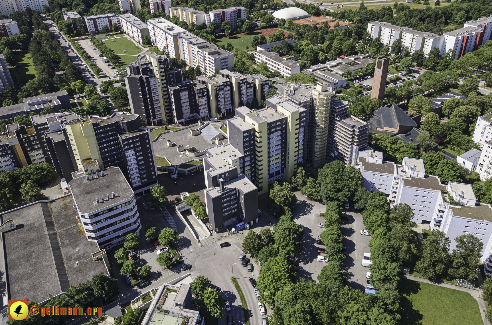 28.06.2021 - Luftbilder vom Marx-Zentrum und dem Karl-Marx-Ring 52-62