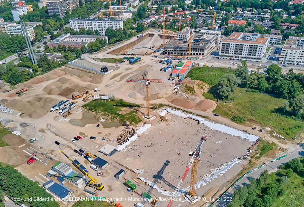 21.07.2021 - Baustelle Alexisquartier in Neuperlach