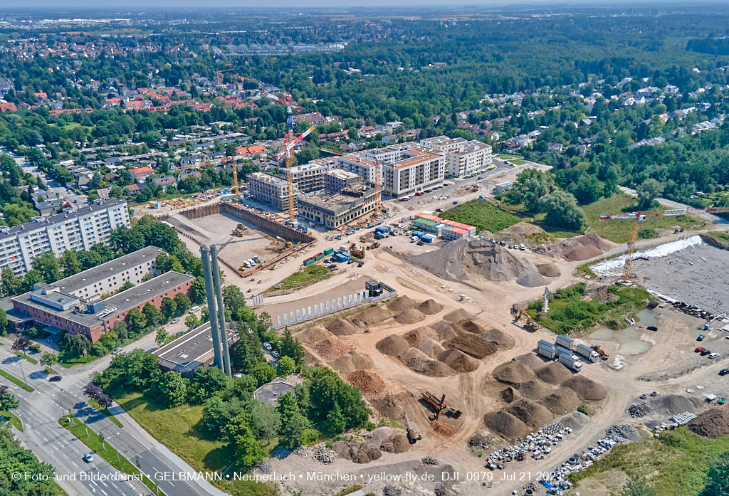 21.07.2021 - Baustelle Alexisquartier in Neuperlach
