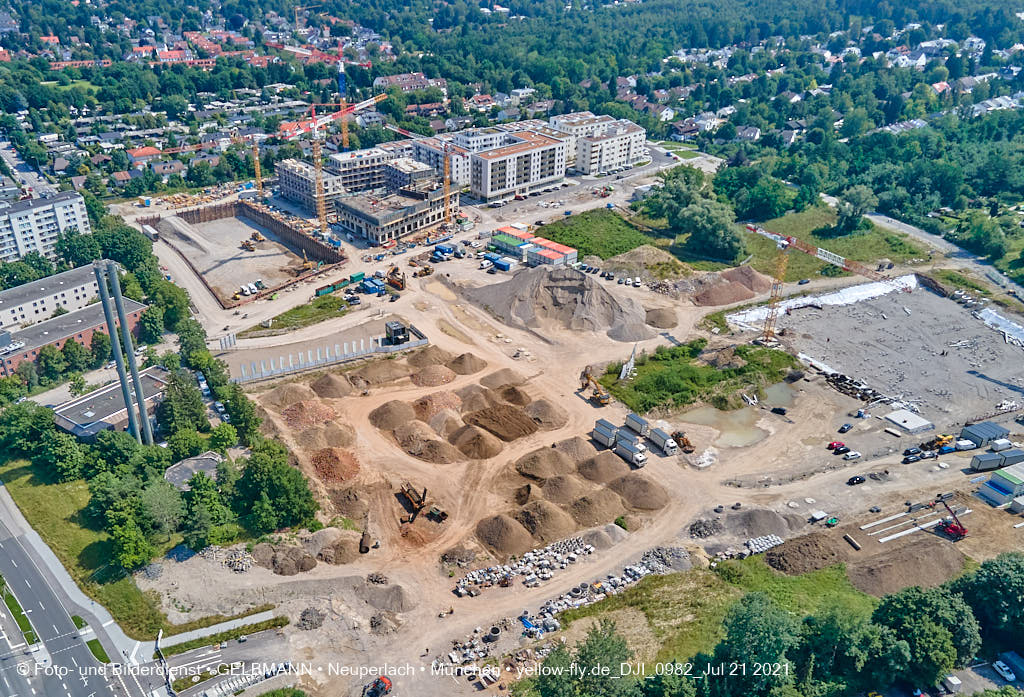 21.07.2021 - Baustelle Alexisquartier in Neuperlach