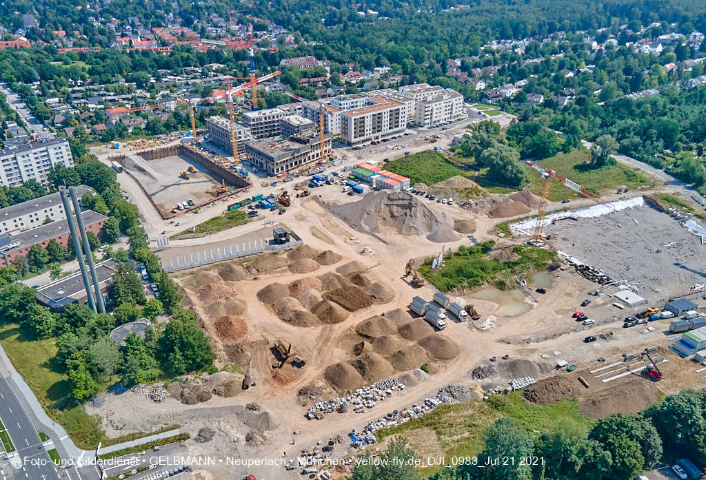 21.07.2021 - Baustelle Alexisquartier in Neuperlach