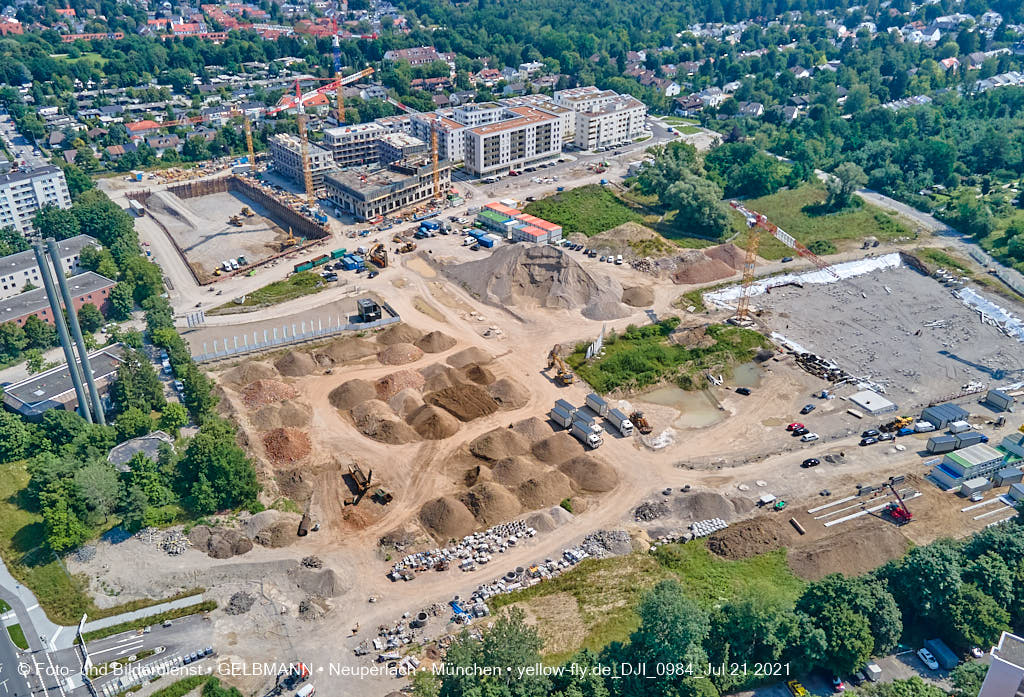 21.07.2021 - Baustelle Alexisquartier in Neuperlach