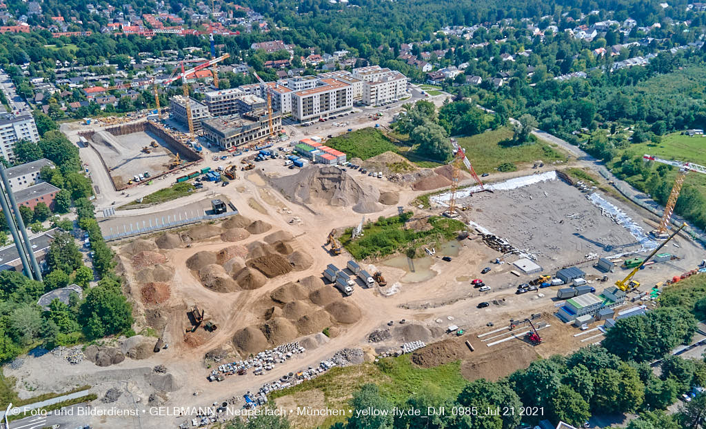 21.07.2021 - Baustelle Alexisquartier in Neuperlach
