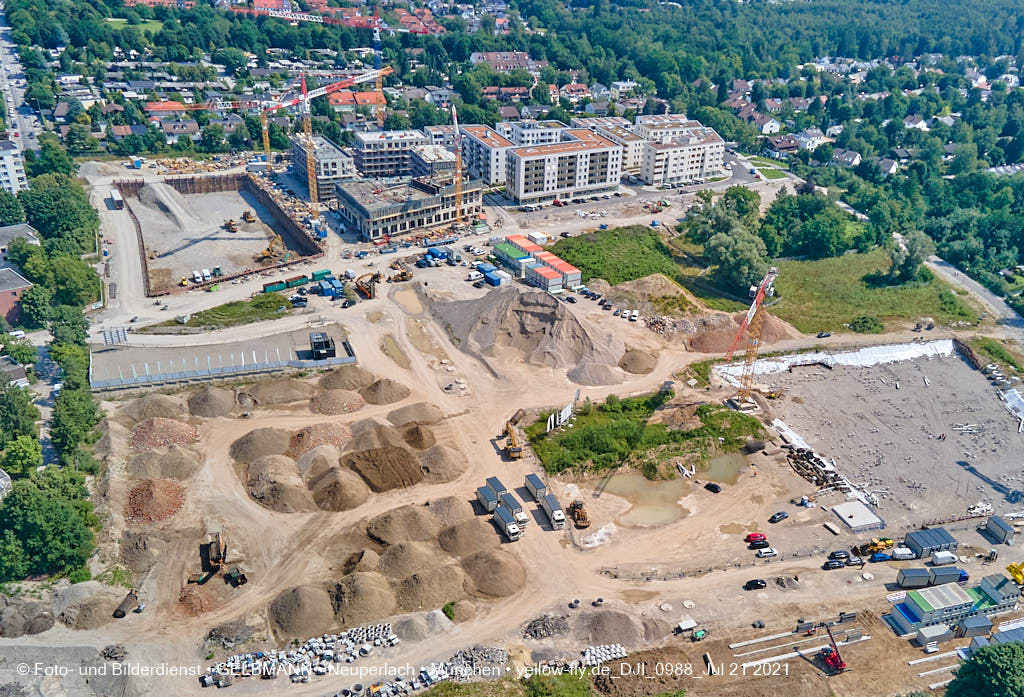 21.07.2021 - Baustelle Alexisquartier in Neuperlach
