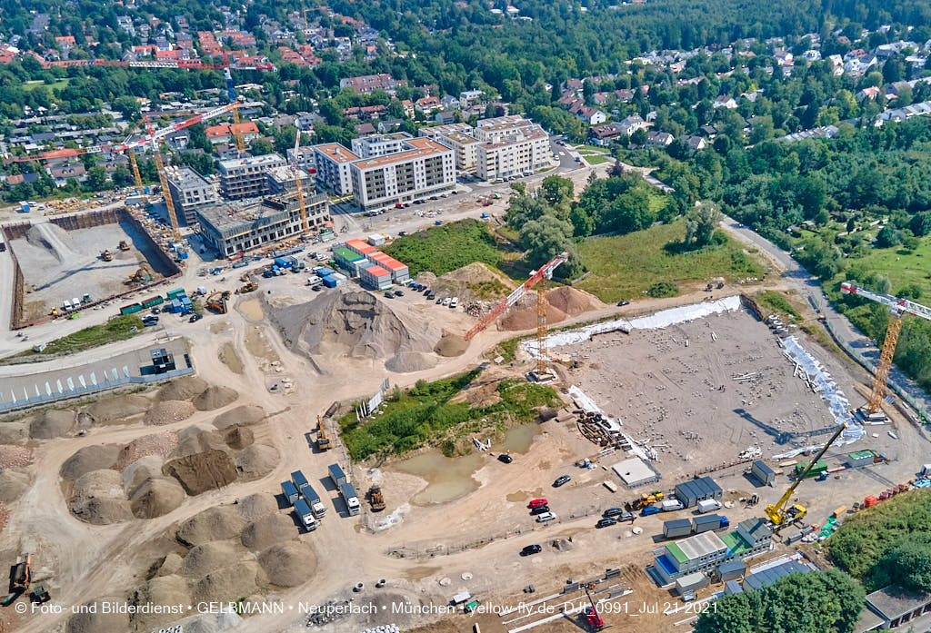 21.07.2021 - Baustelle Alexisquartier in Neuperlach