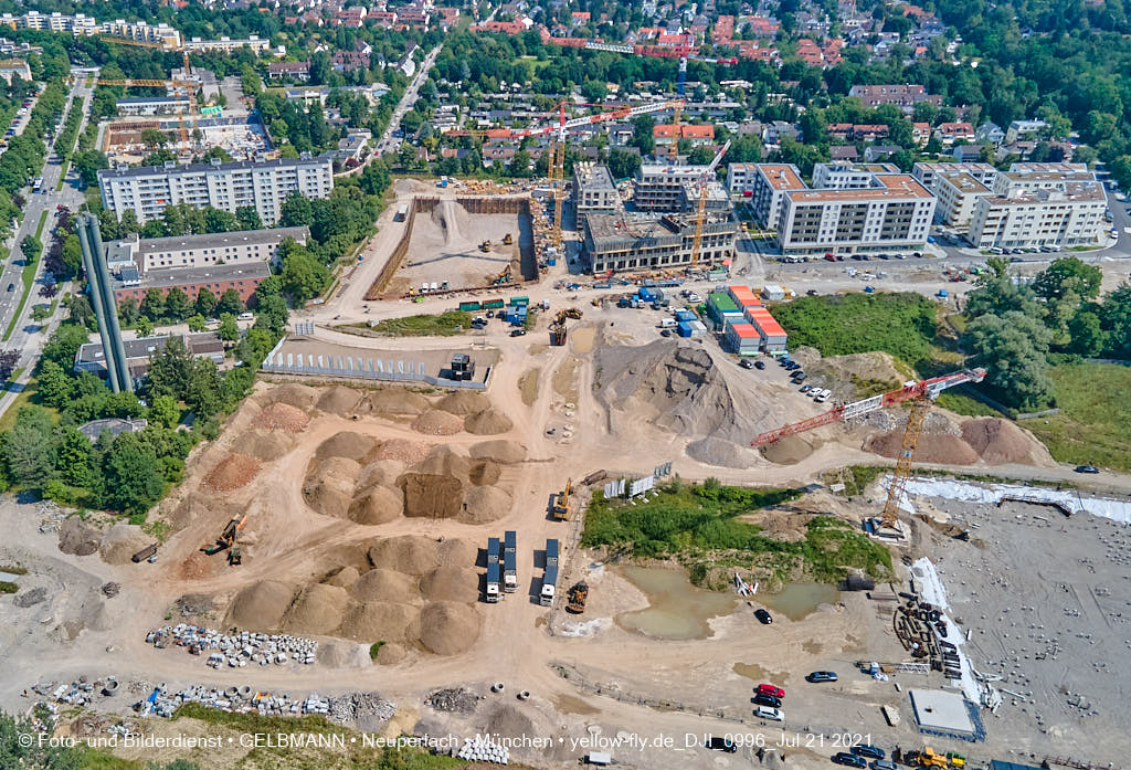 21.07.2021 - Baustelle Alexisquartier in Neuperlach