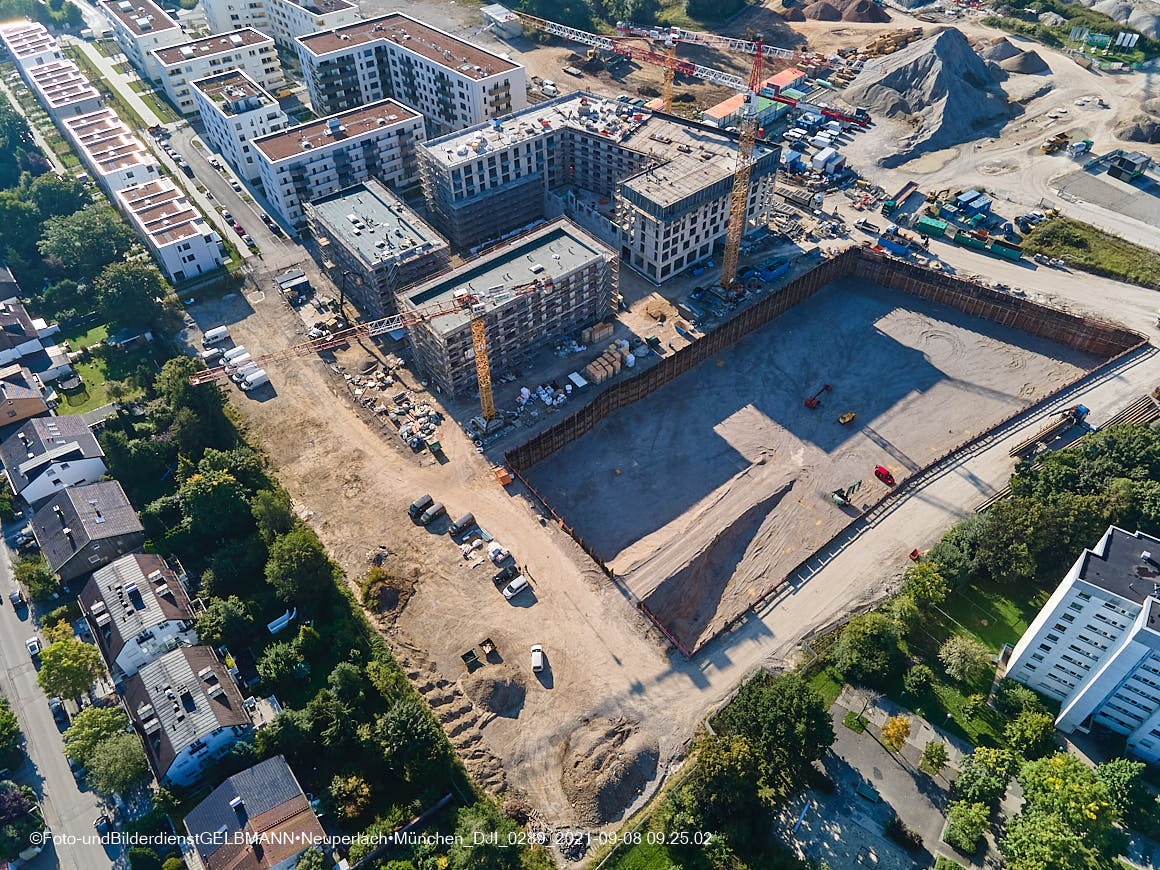 08.09.2021 - Baustelle Alexisquartier in Neuperlach