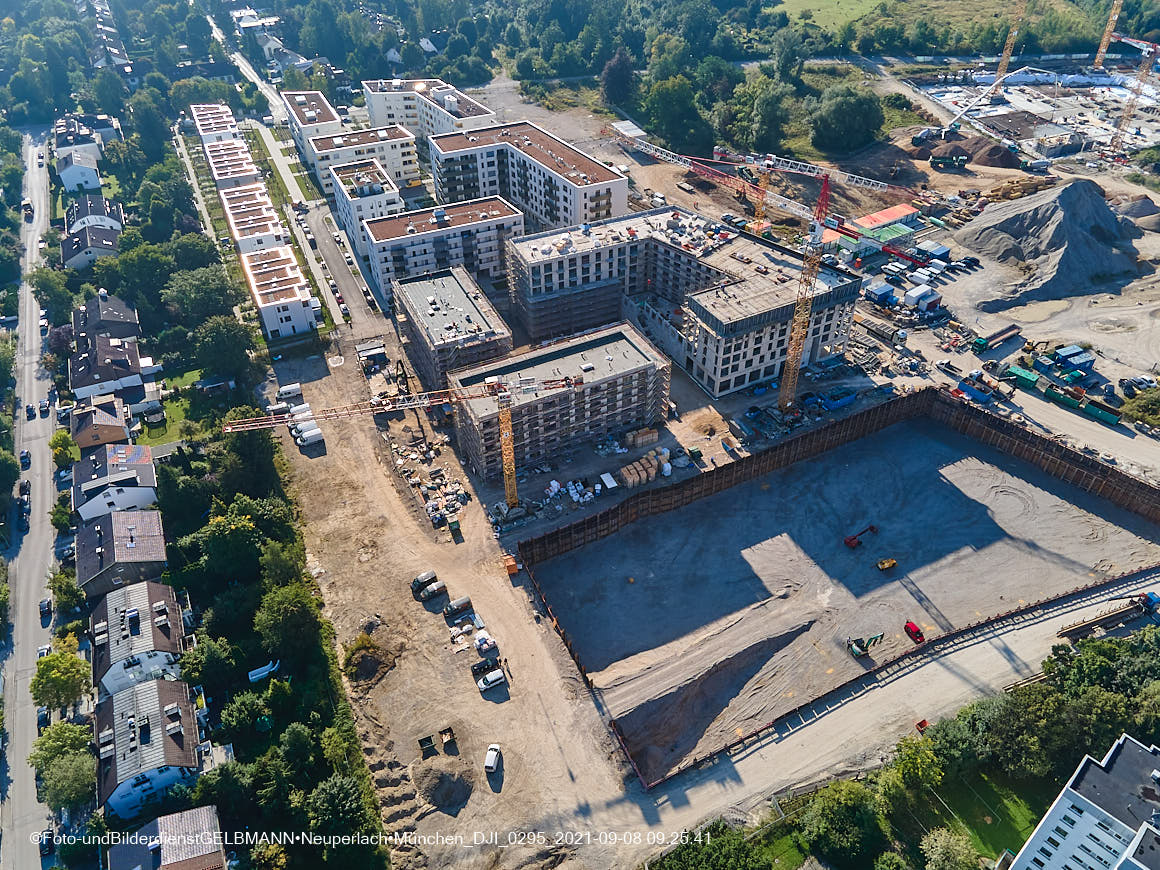 08.09.2021 - Baustelle Alexisquartier in Neuperlach