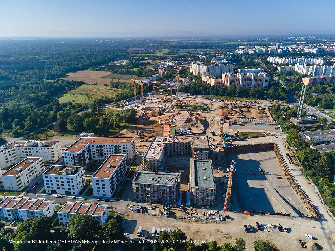 08.09.2021 - Baustelle Alexisquartier in Neuperlach