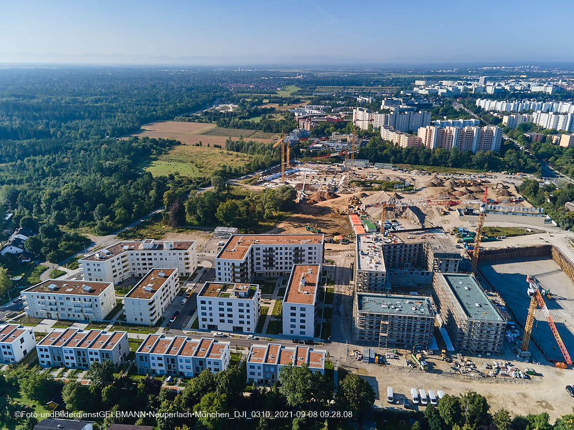 08.09.2021 - Baustelle Alexisquartier in Neuperlach
