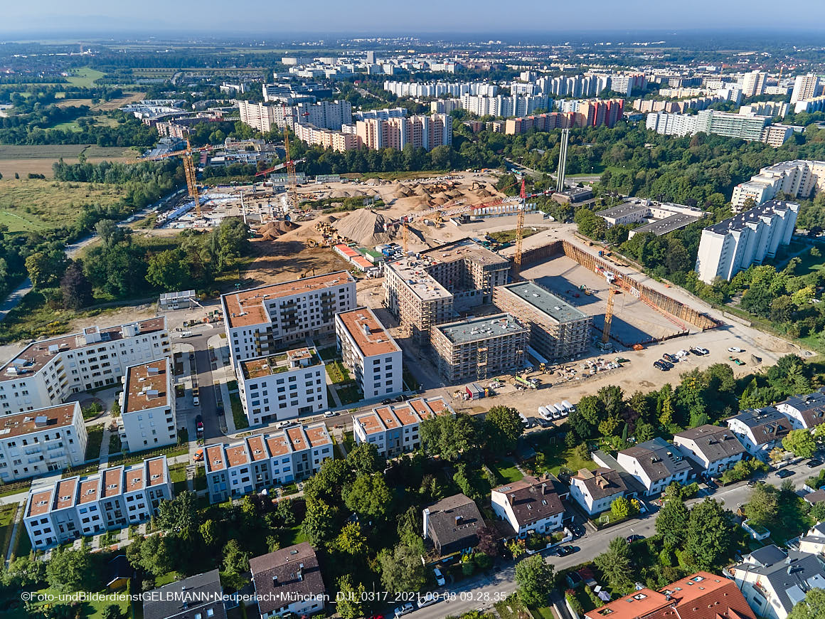 08.09.2021 - Baustelle Alexisquartier in Neuperlach