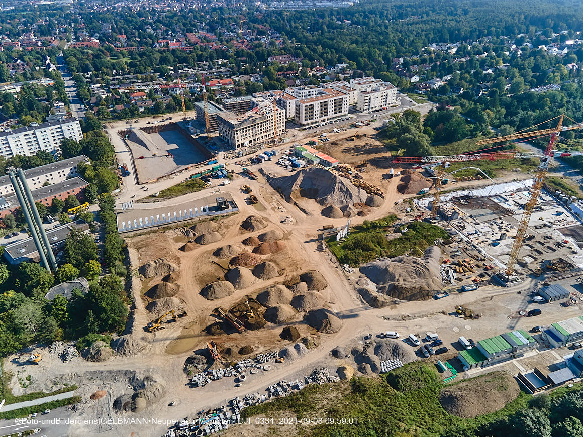 08.09.2021 - Baustelle Alexisquartier in Neuperlach