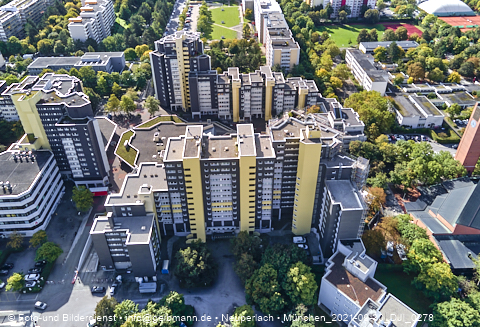 30.09.2021 - Marx-Zentrum, Studentenwohnheim und Wohnanlage Karl-Marx-Ring 52-62 und KMR 53-57c