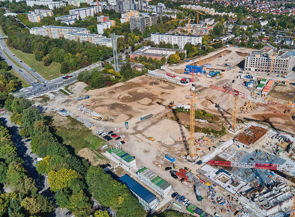 01.10.2021 - Baustelle Pandionverde und Alexisquartier in Neuperlach