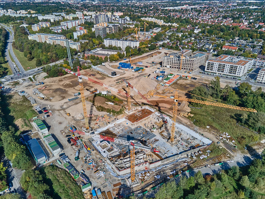01.10.2021 - Baustelle Pandionverde und Alexisquartier in Neuperlach
