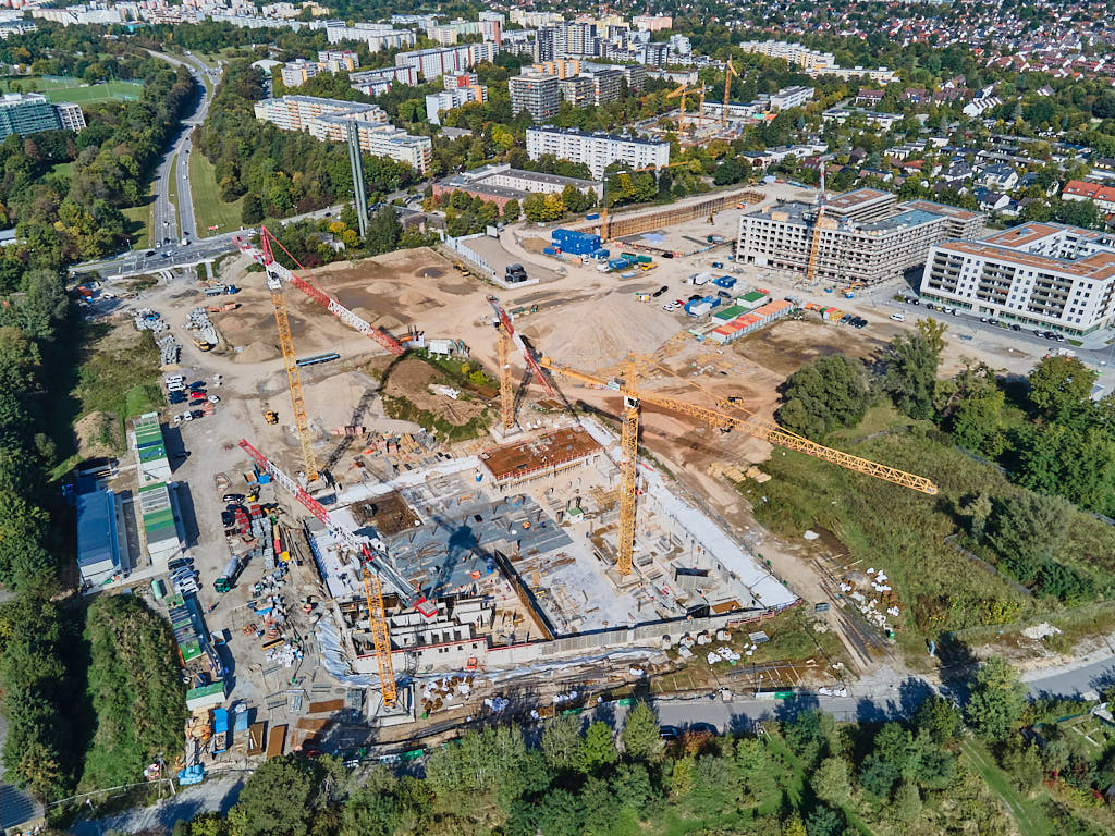 01.10.2021 - Baustelle Pandionverde und Alexisquartier in Neuperlach