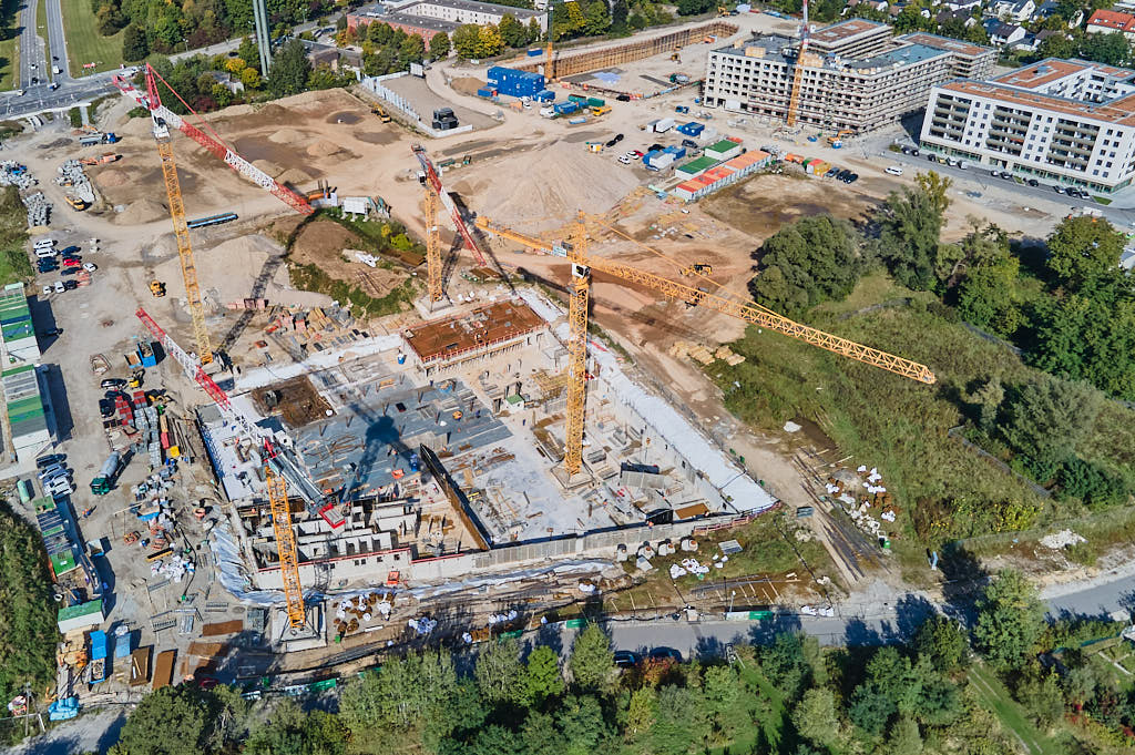 01.10.2021 - Baustelle Pandionverde und Alexisquartier in Neuperlach