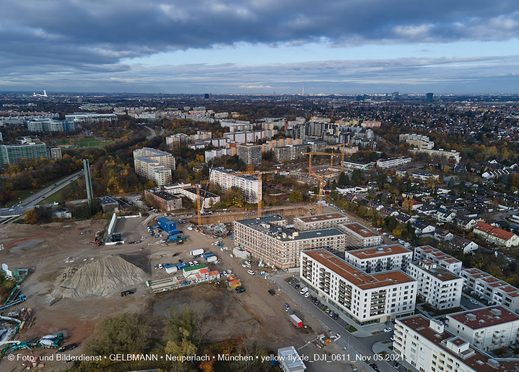 05.11.2021 - Baustelle Alexisquartier „Das Duett” in Neuperlach