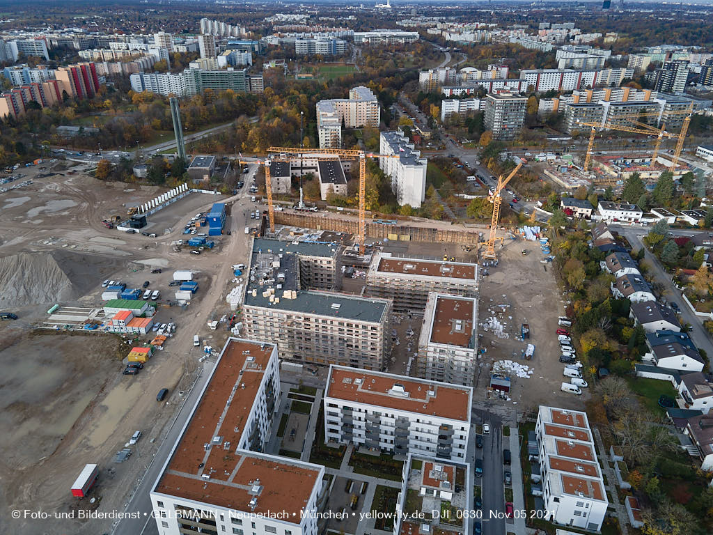 05.11.2021 - Baustelle Alexisquartier „Das Duett” in Neuperlach