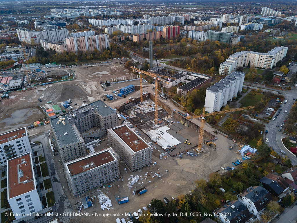 05.11.2021 - Baustelle Alexisquartier „Das Duett” in Neuperlach