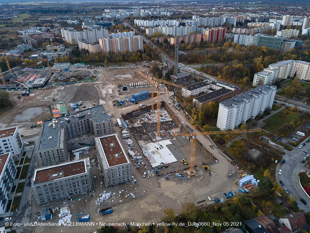 05.11.2021 - Baustelle Alexisquartier „Das Duett” in Neuperlach